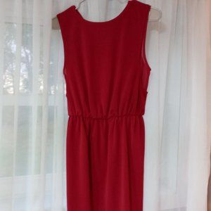 2 for $5-Size Small Petite Burgundy Sleeveless Dress